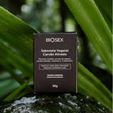 BS008 - Sabonete em Barra Vegetal Carvão Ativado Biosex - 90 g