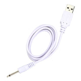 Cabo Carregador USB Pino Fino P1 2,5 mm Branco - 75 cm