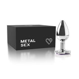 Plug Anal Metal Luck Cromado - 6,5 cm x 2,5 cm | Outlet