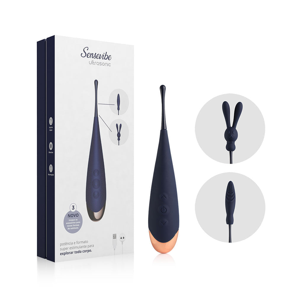 Vibrador Recarregável Sensevibe Ultrasonic