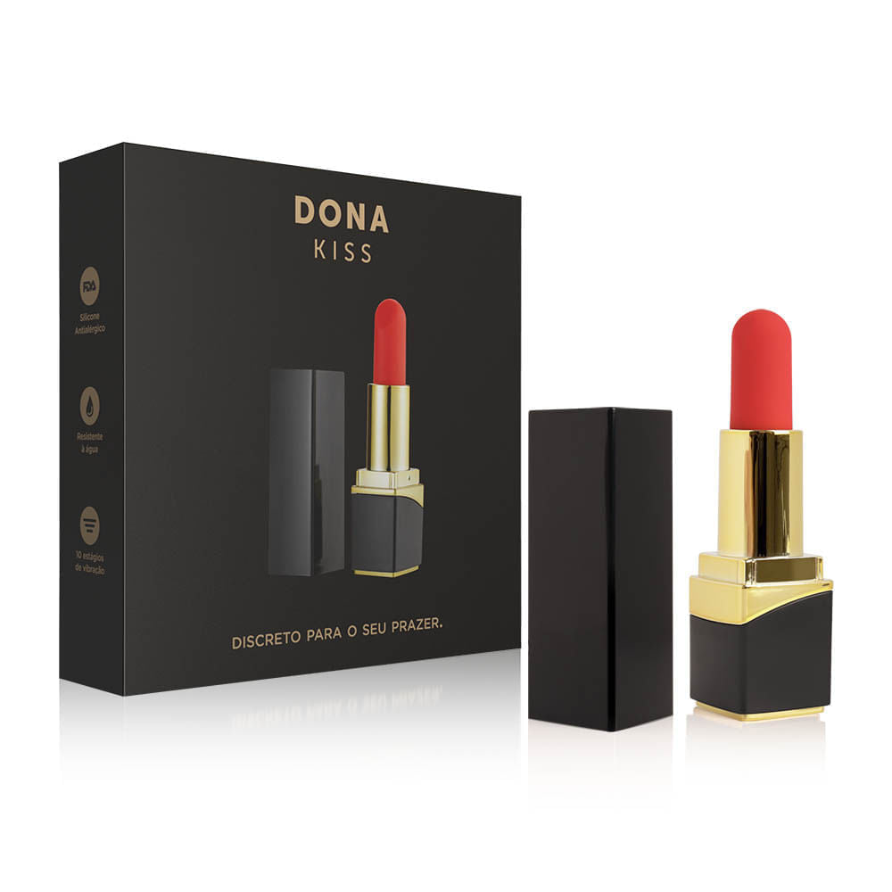 Vibrador e Estimulador Multivelocidade Recarregável Dona Kiss | Outlet