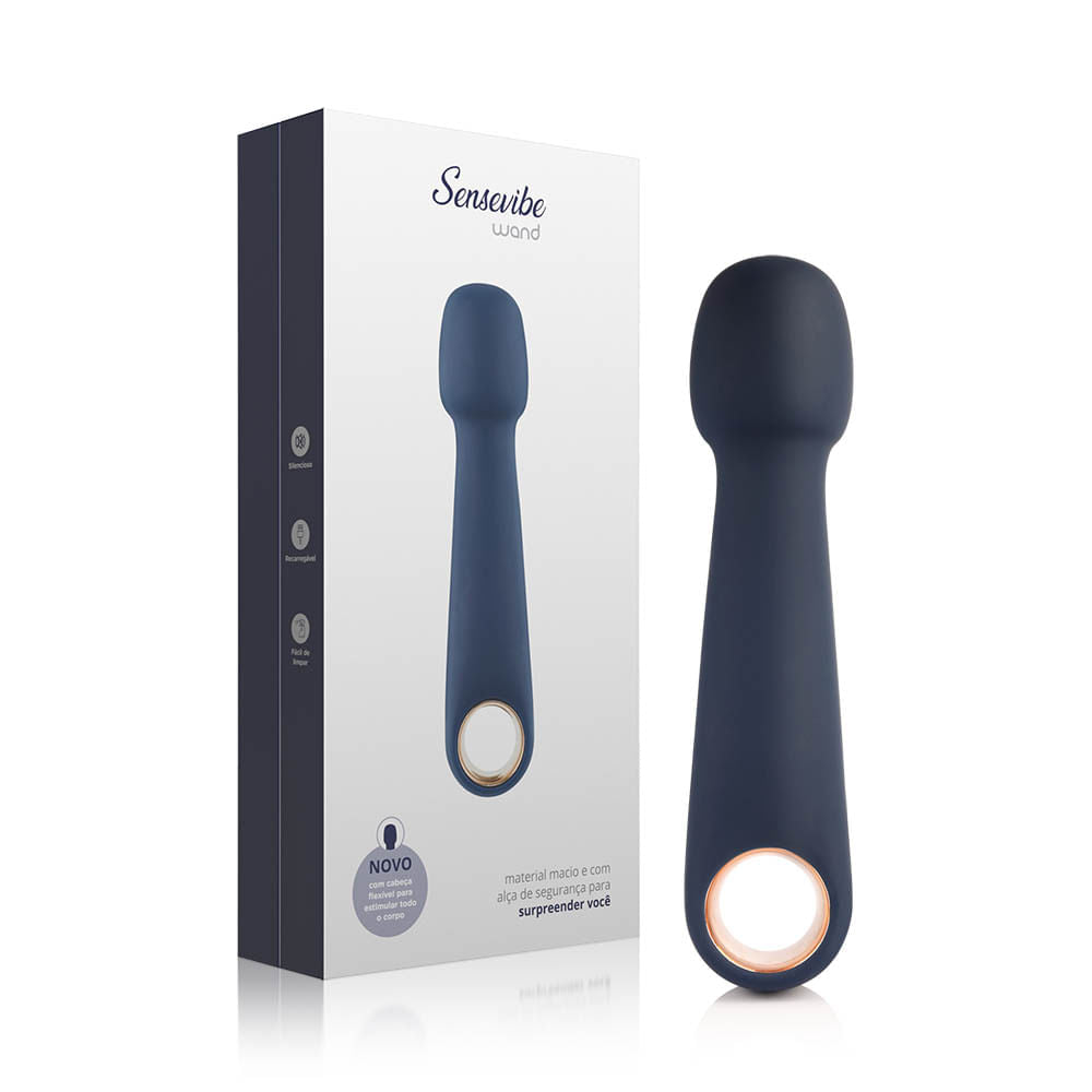Vibrador Multivelocidade Recarregável Sensevibe Wand