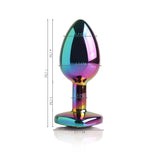 IA393 - Plug Anal Metal Go Play Luc Furta-Cor - 7 cm x 2,5 cm