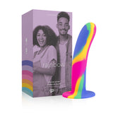 Dildo com Ventosa Go Play Rainbow - 17,4 cm x 3,5 cm