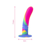 IA414 - Dildo com Ventosa Go Play Rainbow - 17,4 cm x 3,5 cm