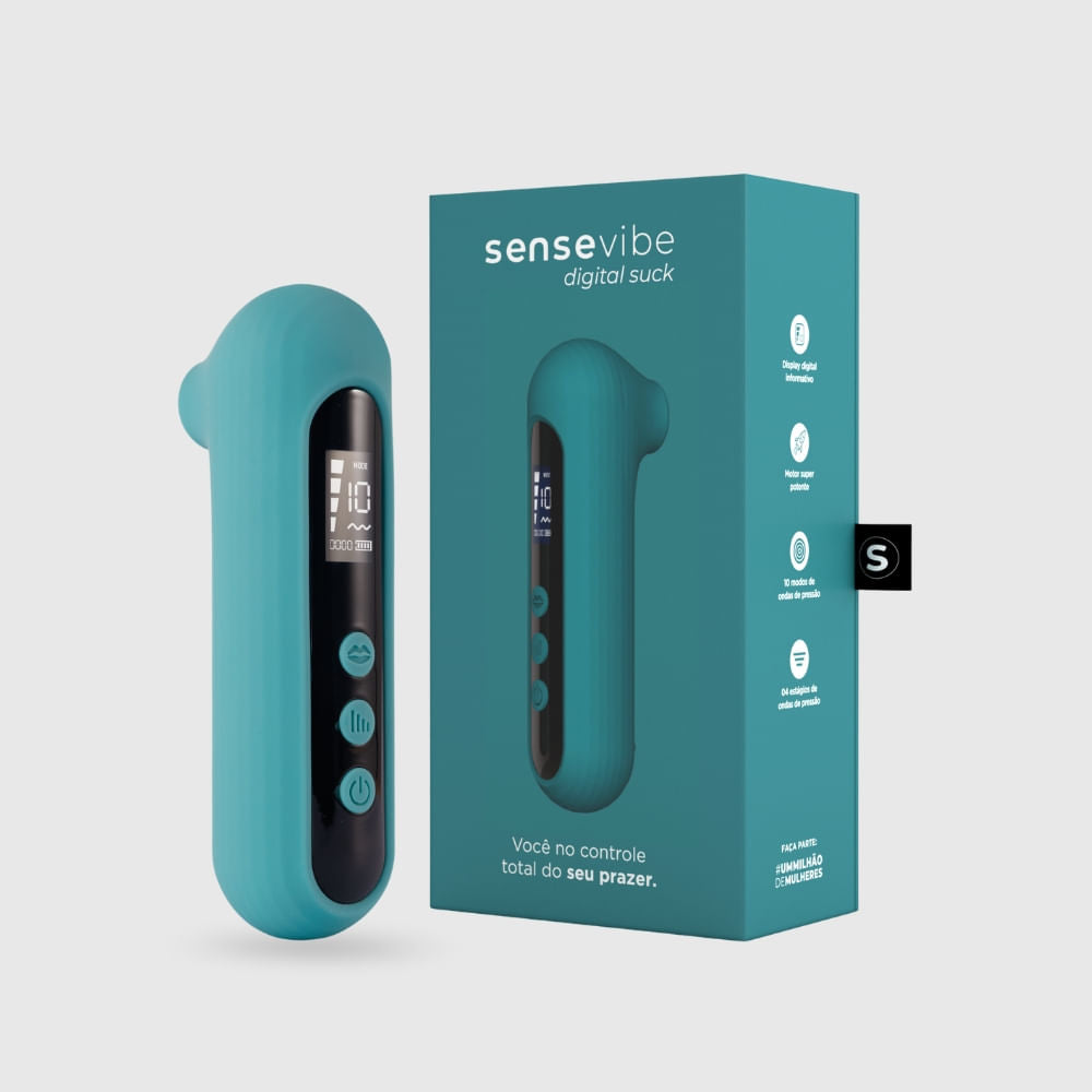 IA447 - Estimulador Sugador de Clitóris Sensevibe Digital Suck