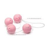 PA069 - Conjunto Ben-Wa Feminist com 04 Bolas - Rosa Bebê