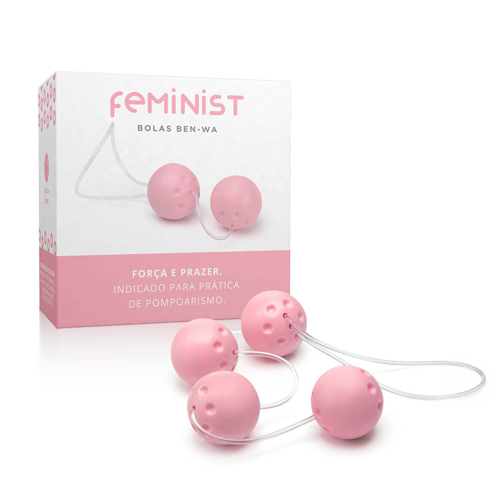Conjunto Ben-Wa Feminist com 04 Bolas - Rosa Bebê | Outlet