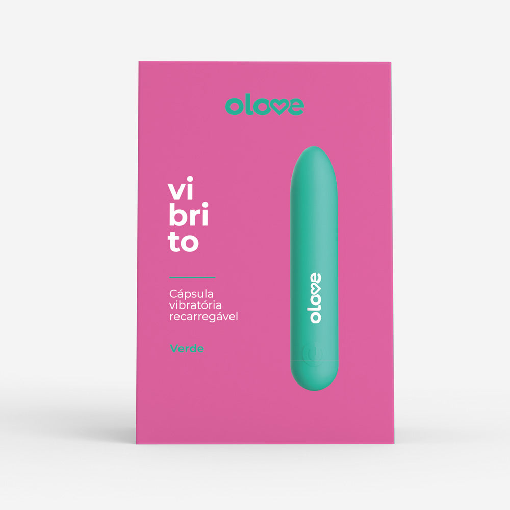 Cápsula Vibratória Recarregável Olove Vibrito - Verde