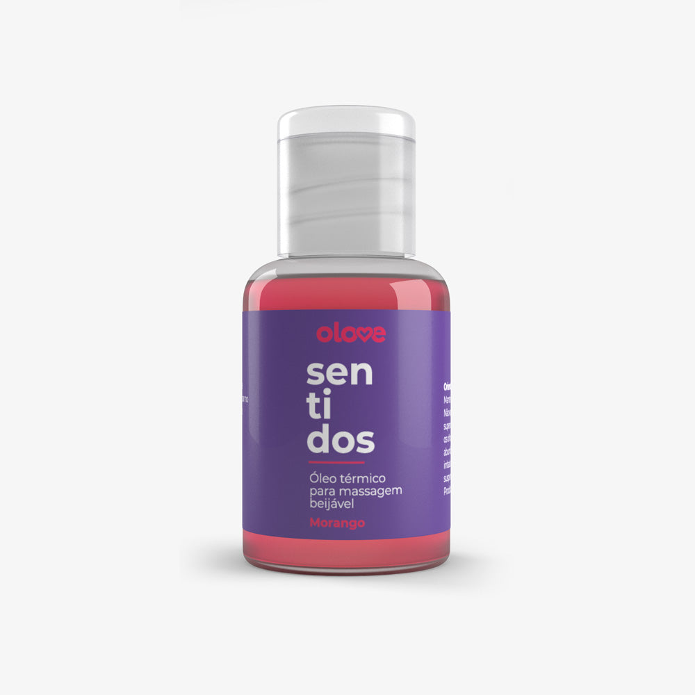 Óleo Beijável Olove Sentidos Morango Hot- 30 ml
