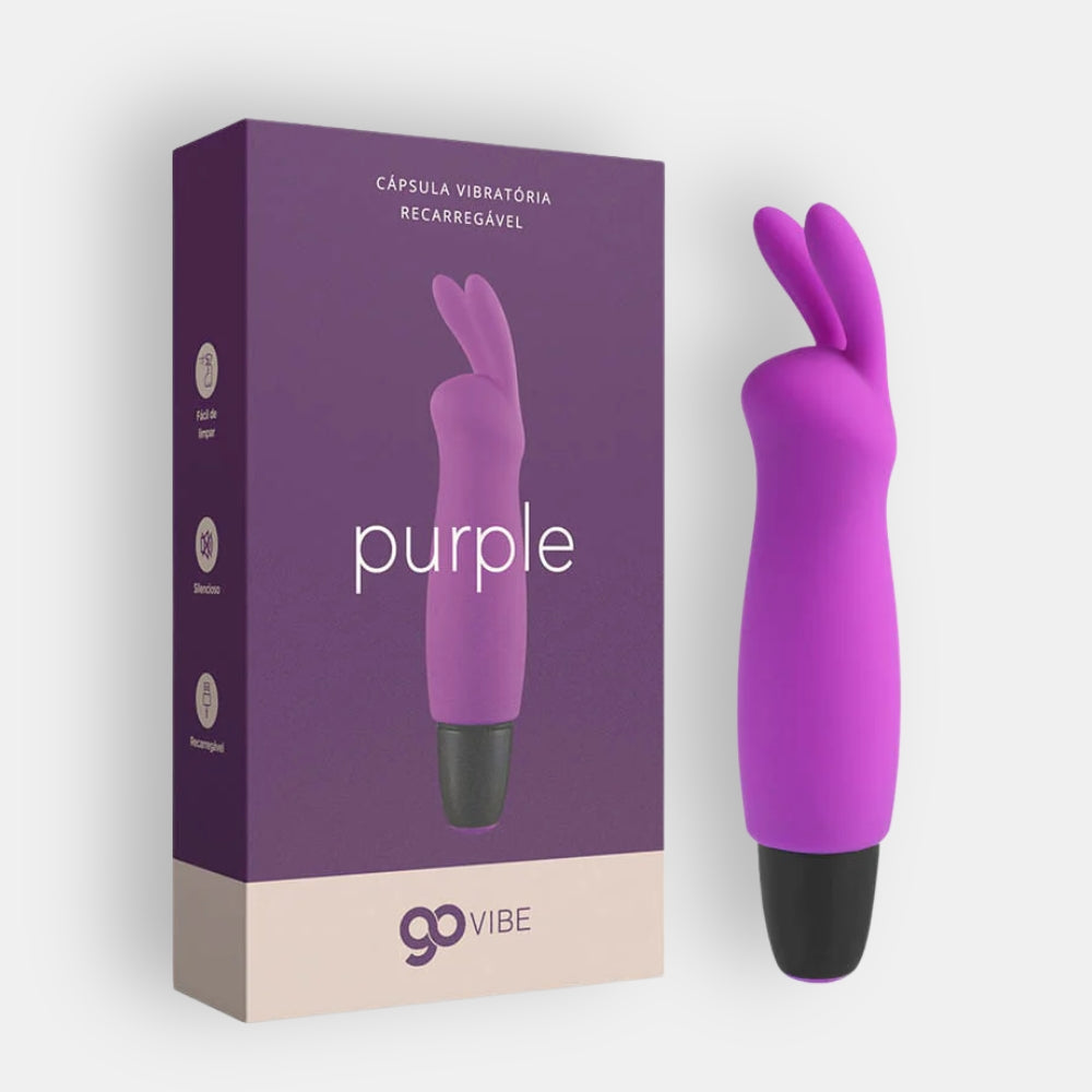 Cápsula Vibratória Multivelocidade Recarregável Go Vibe Purple