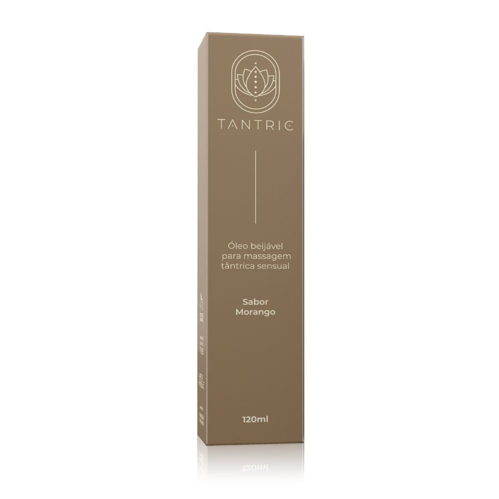 Óleo Sensual Beijável Tantric Morango - 120ml