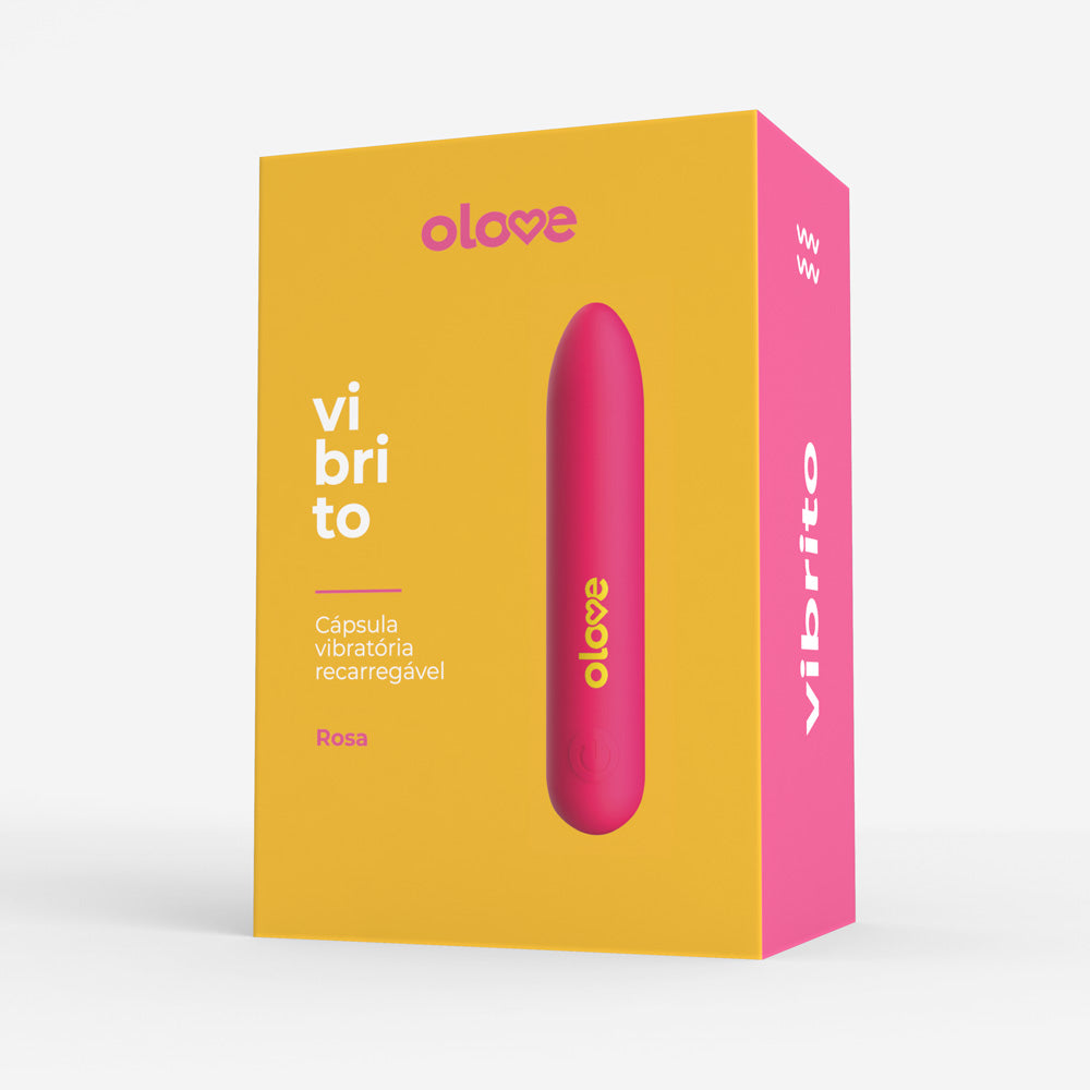 Cápsula Vibratória Recarregável Olove Vibrito - Rosa