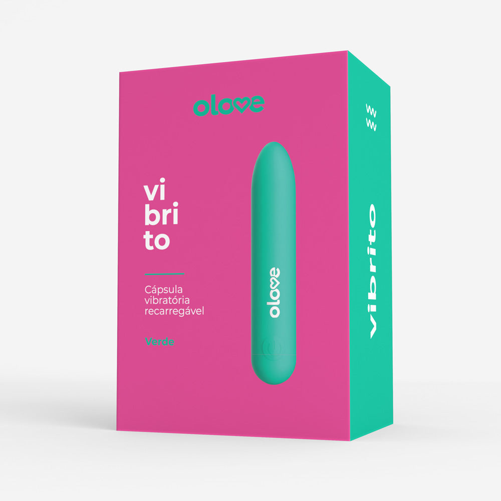 Cápsula Vibratória Recarregável Olove Vibrito - Verde
