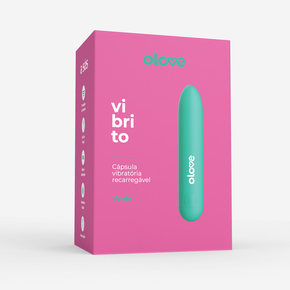 Cápsula Vibratória Recarregável Olove Vibrito - Verde