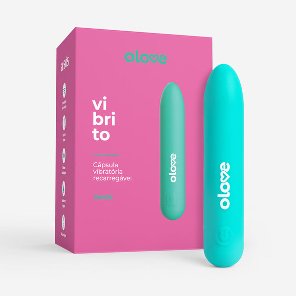 Cápsula Vibratória Recarregável Olove Vibrito - Verde