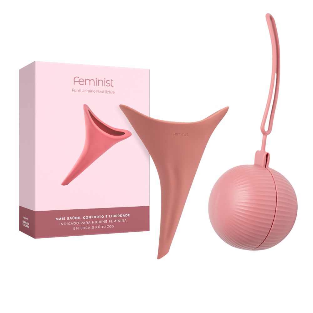 Kit Funil Urinário Reunilizável + Case Feminist