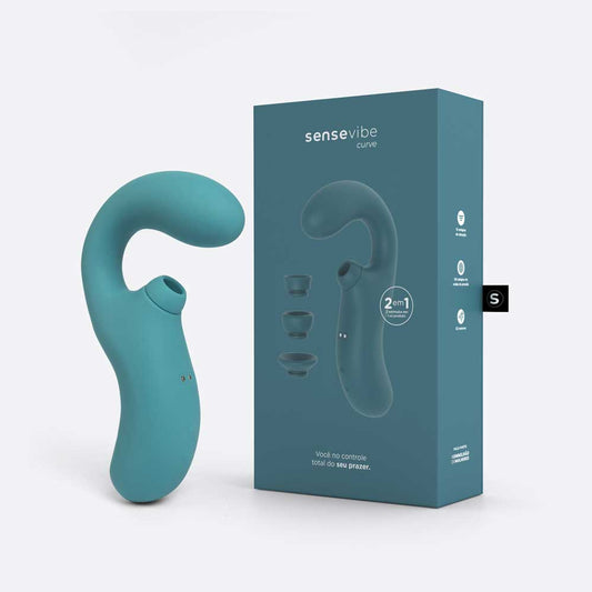 Vibrador e Estimulador Recarregável Sensevibe Curve 1000