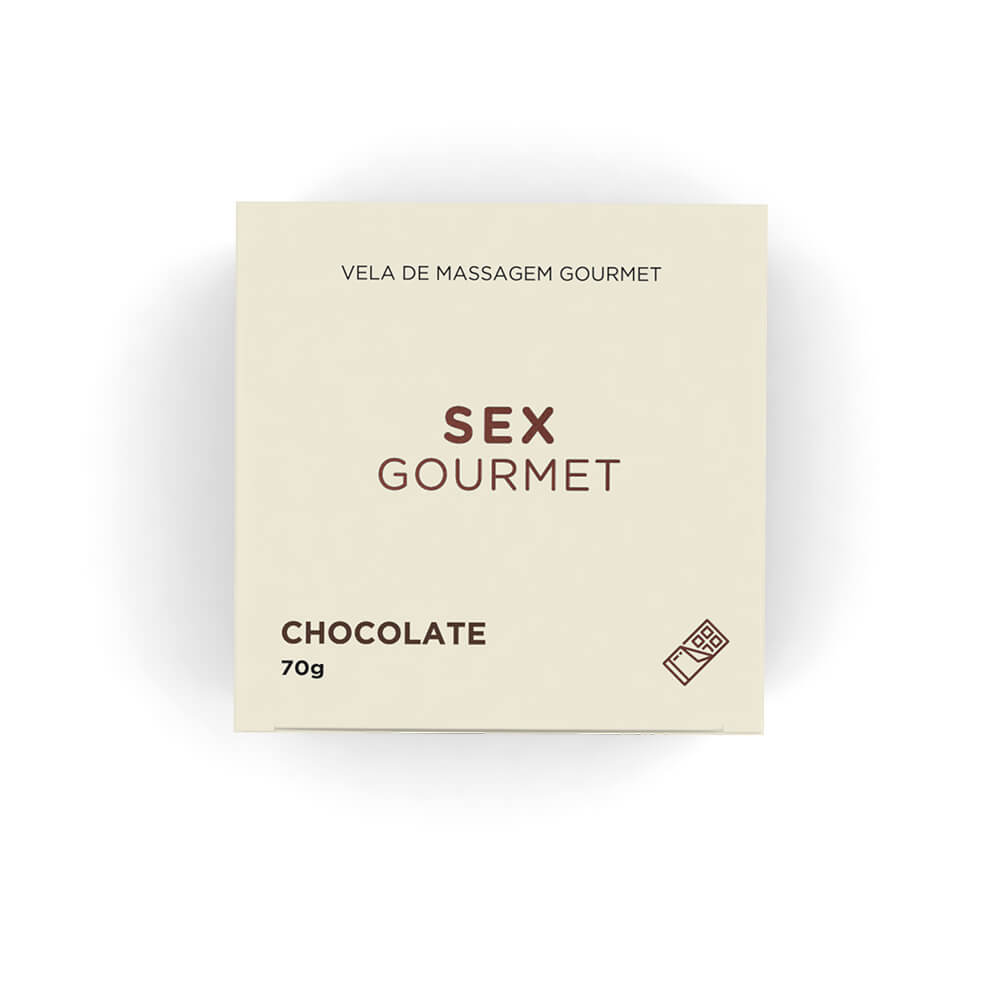 AS302 - Vela Hidratante Beijável Sex Gourmet Chocolate