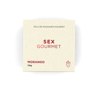 AS303 - Vela Hidratante Beijável Sex Gourmet Morango - 70 g 