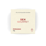 AS303 - Vela Hidratante Beijável Sex Gourmet Morango - 70 g 