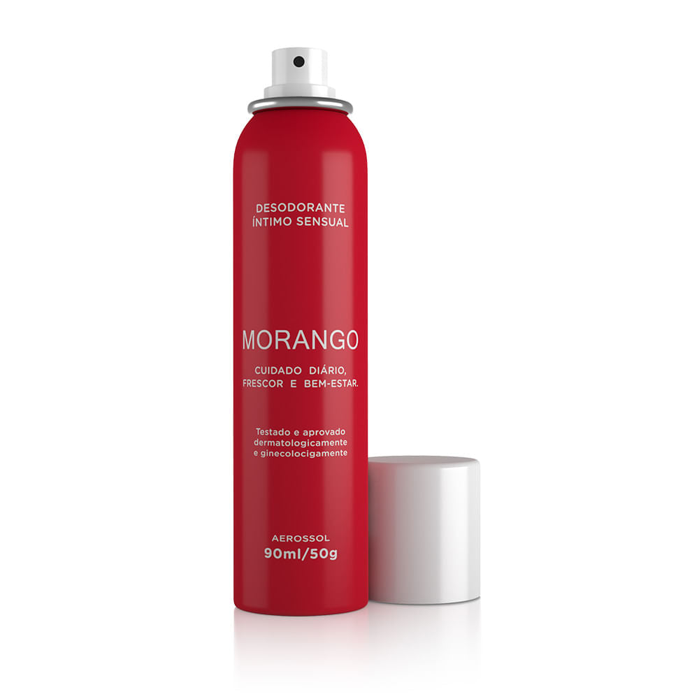 AS333 - Desodorante Íntimo Morango - 90ml/50g 