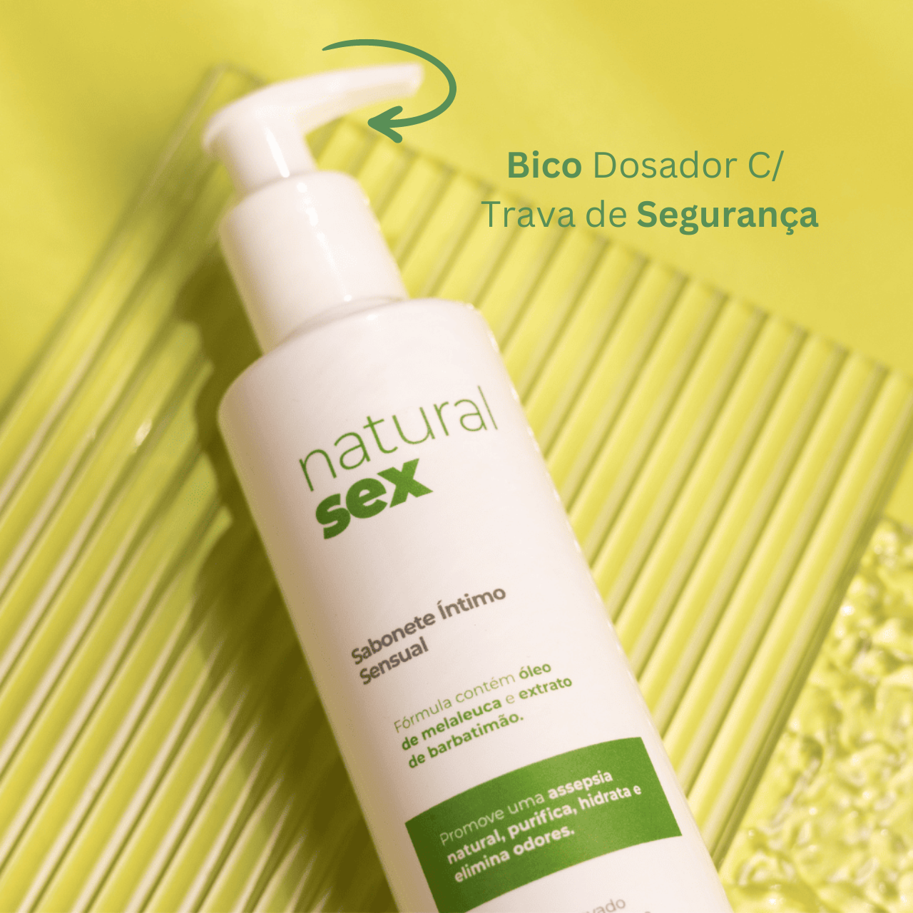 AS347 - Sabonete Íntimo Líquido Natural Sex - 250 ml