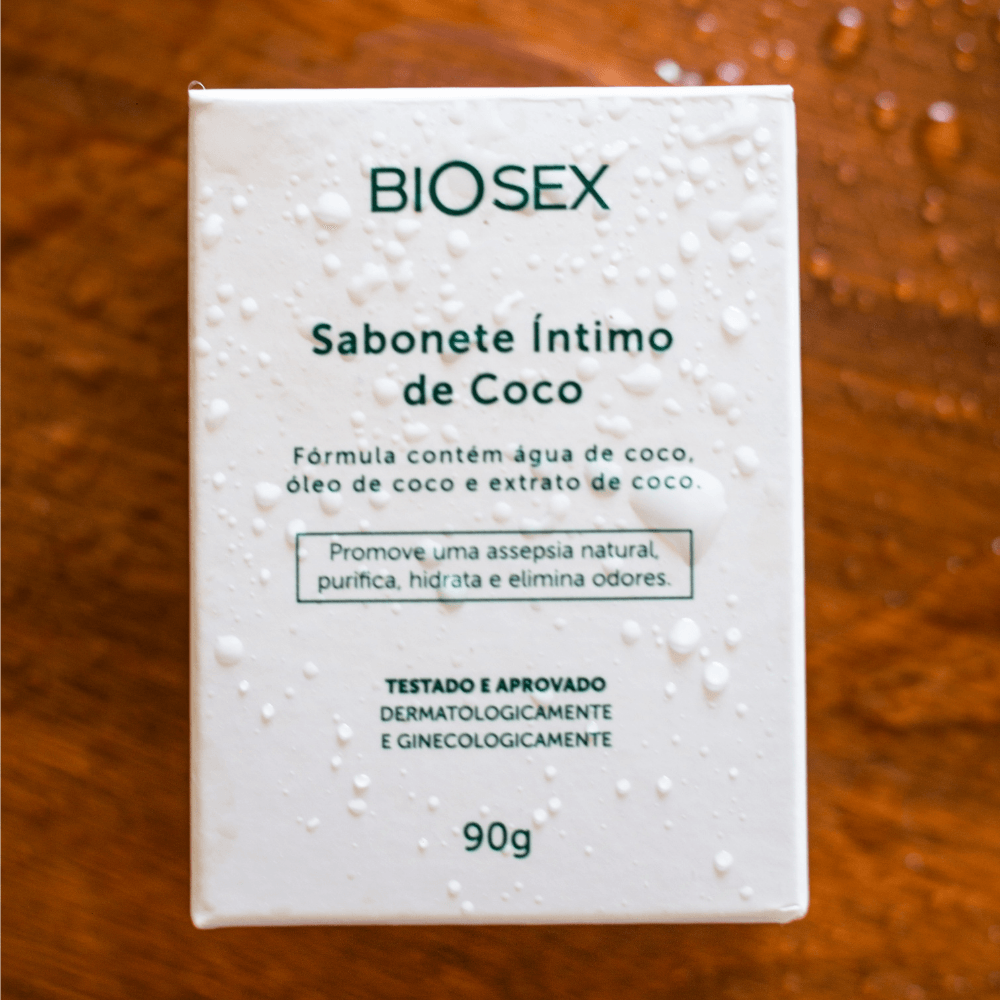 BS004 -Sabonete Íntimo em Barra Coco Biosex - 90 g 