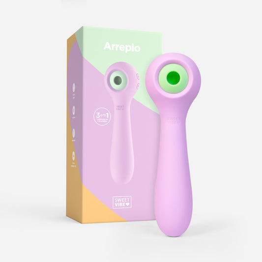 Vibrador 3 em 1 Sweet Vibe Arrepio com Sucção, Tapping e Vibração - Lilás 1000