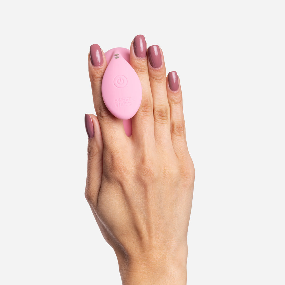 Estimulador de Clitóris em Dedeira Sweet Vibe Dedim Recarregável Rosa