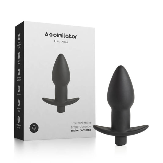 IA157 - Plug Anal Multivelocidade Recarregável Assimilator Black 1000