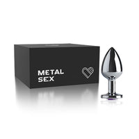 IA228 - Plug Anal Metal Butt Cromado - Pequeno 7,2 x 2,5cm