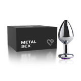 Plug Anal Metal Heart  Cromado – 6,5 x 3,2cm