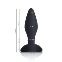 IA258 - Plug Anal em Silicone Confort Médio- Preto