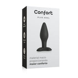 IA258 - Plug Anal em Silicone Confort Médio- Preto