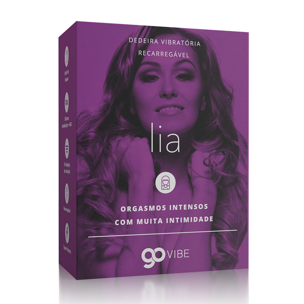 IA309 - Dedeira Vibratória Recarregável Go Vibe Lia