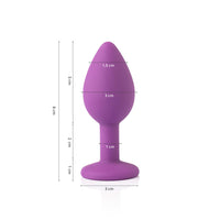 IA332L - Plug Anal em Silicone Go Play Niu - Lilás