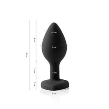 IA332P - Plug Anal em Silicone Go Play Niu - Preto