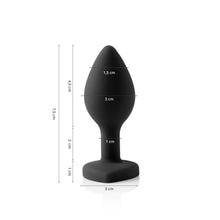 IA333P - Plug Anal em Silicone Go Play Ben - Preto