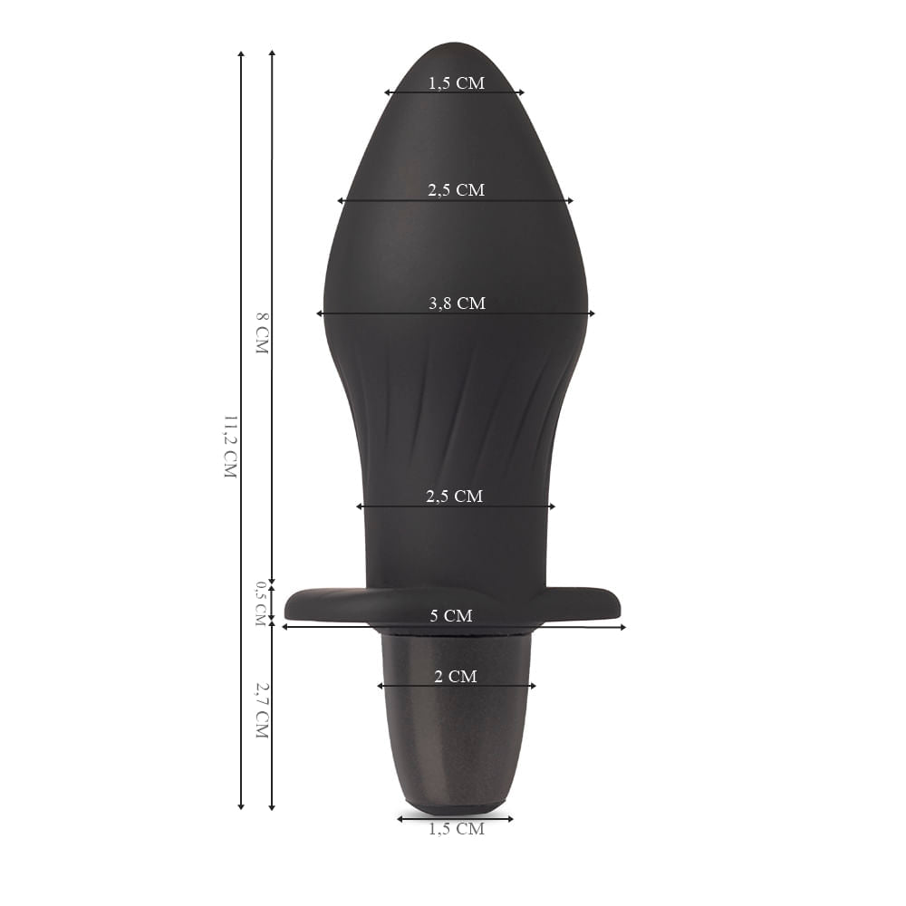 IA407 - Cápsula Vibratória Multivelocidade Recarregável Go Vibe Black