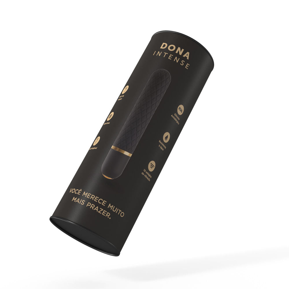 IA409 - Vibrador Multivelocidade Recarregável Dona Intense - 13 cm x 2 cm