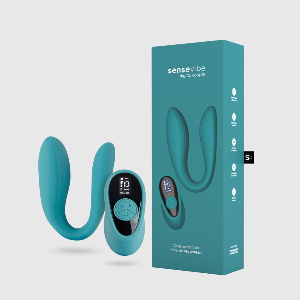 IA445 - Vibrador Recarregável Sensevibe Digital Couple