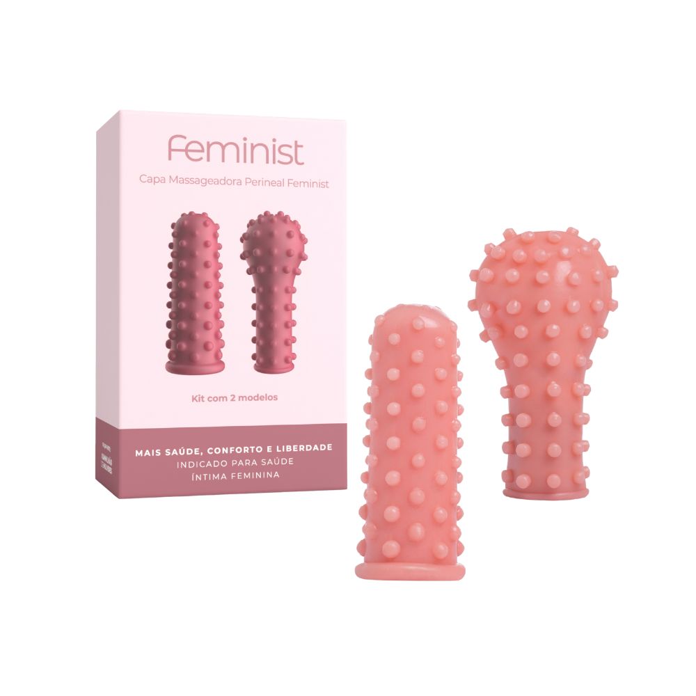 Capa massageadora perineal Feminist - kit com 2 modelos