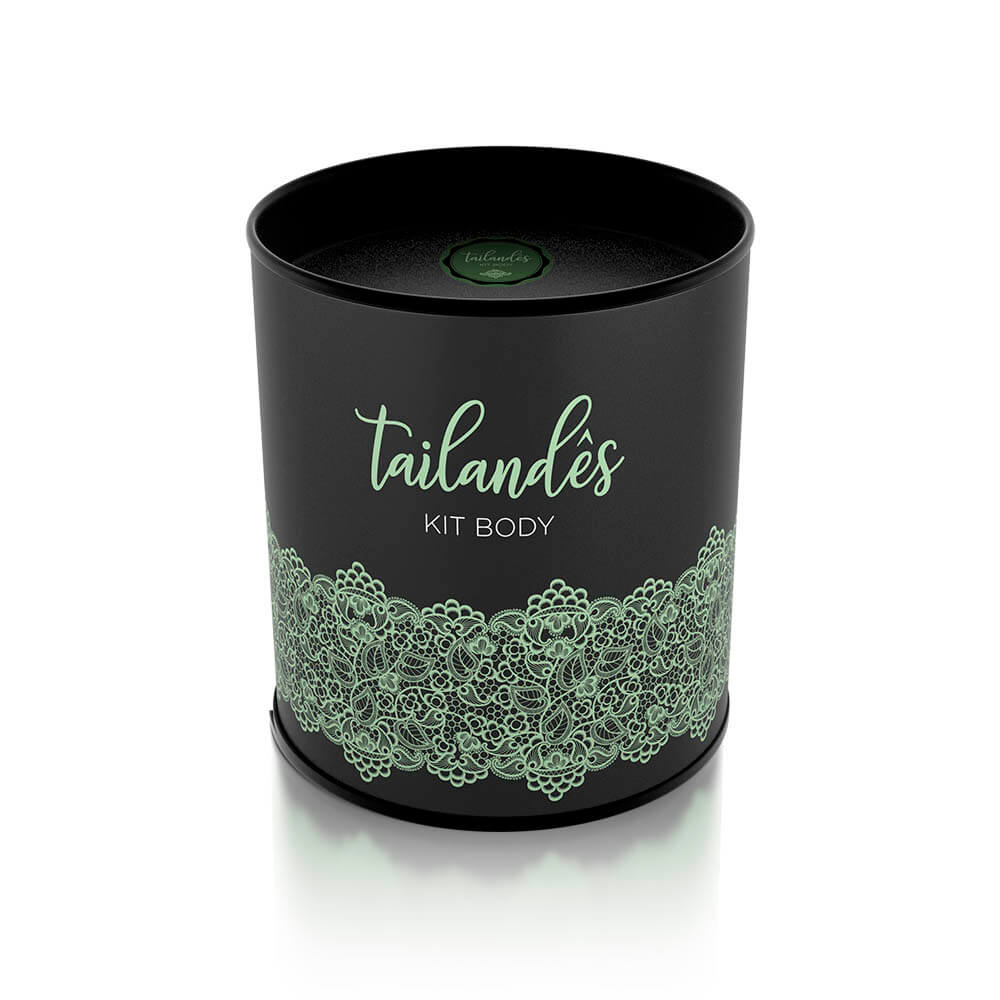KA101P - Kit Sensual Body Tailandês - Preto