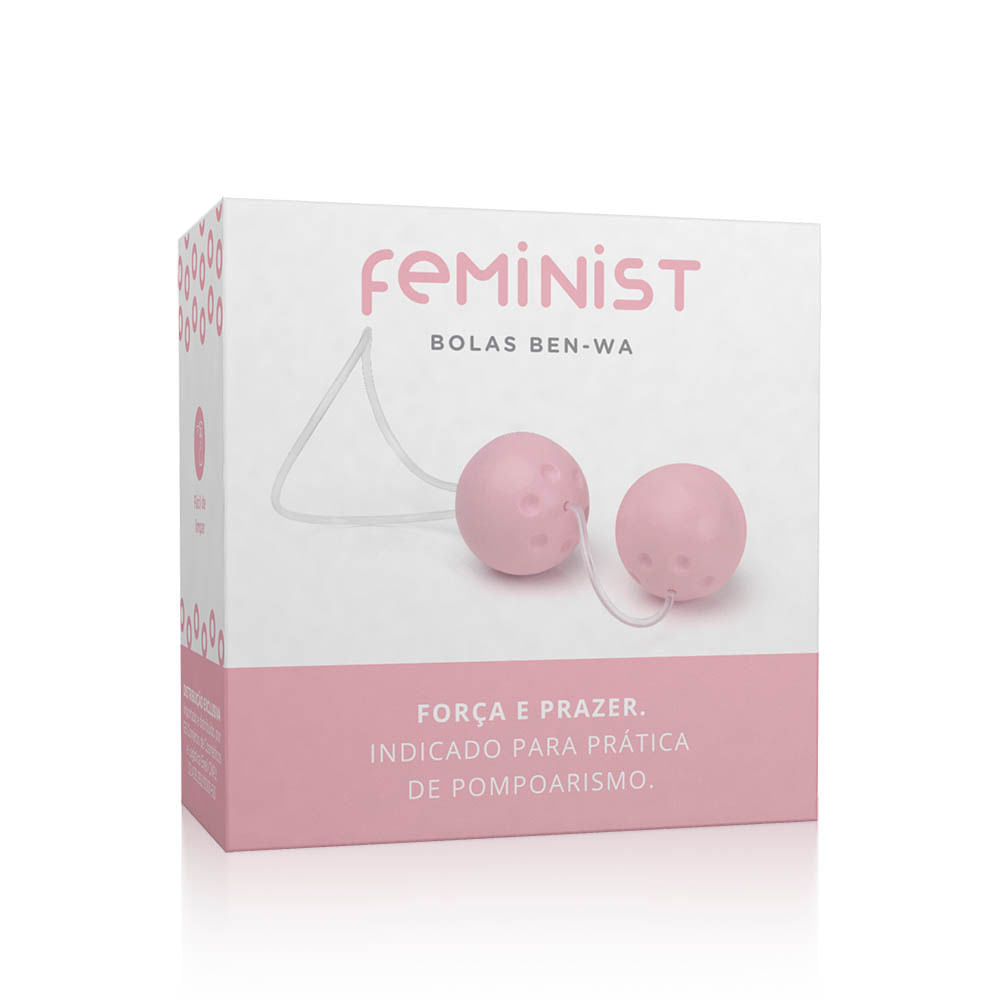 PA070 - Conjunto Ben-Wa Feminist com 04 Bolas - Marfim