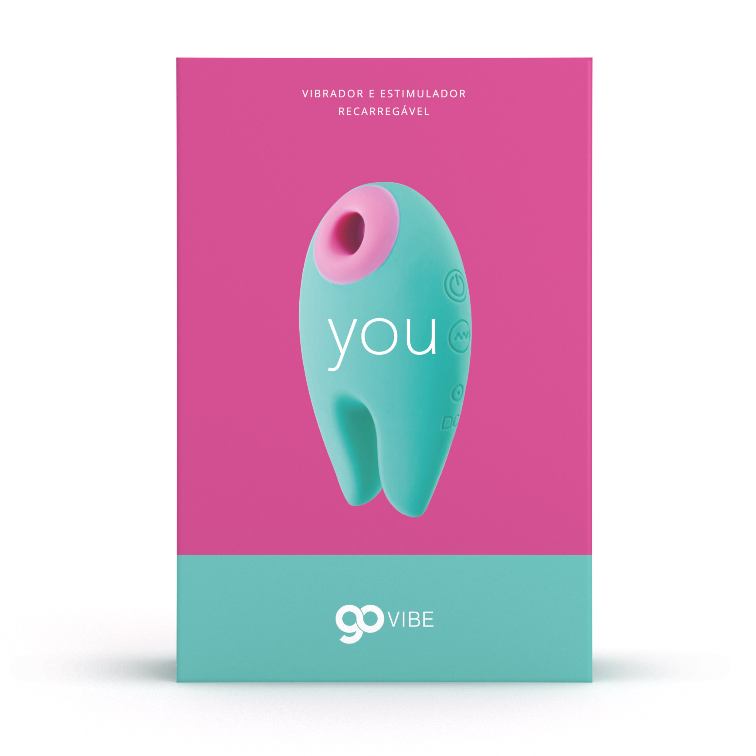 Vibrador e Estimulador Sugador de Clitóris Recarregável Go Vibe You