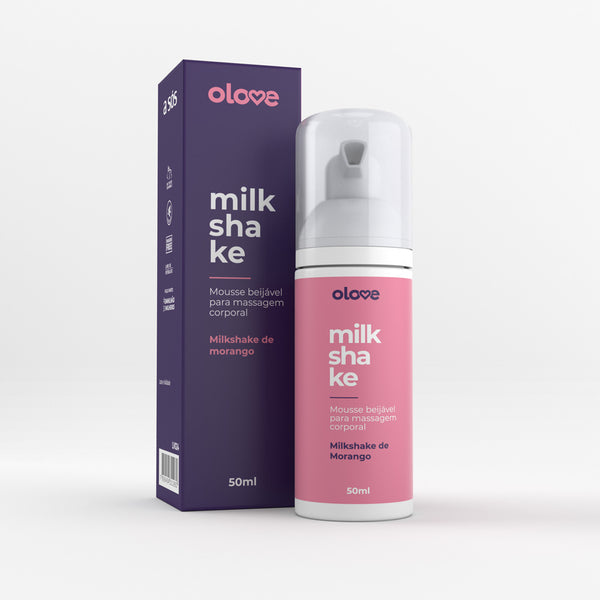 Mousse beijável para massagem corporal Olove Milkshake- 50ml