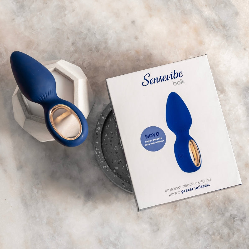 Plug Anal Vibratório Multivelocidade Recarregável Sensevibe Bolt