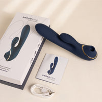 Vibrador e Sugador Recarregável Sensevibe Mega Rabbit