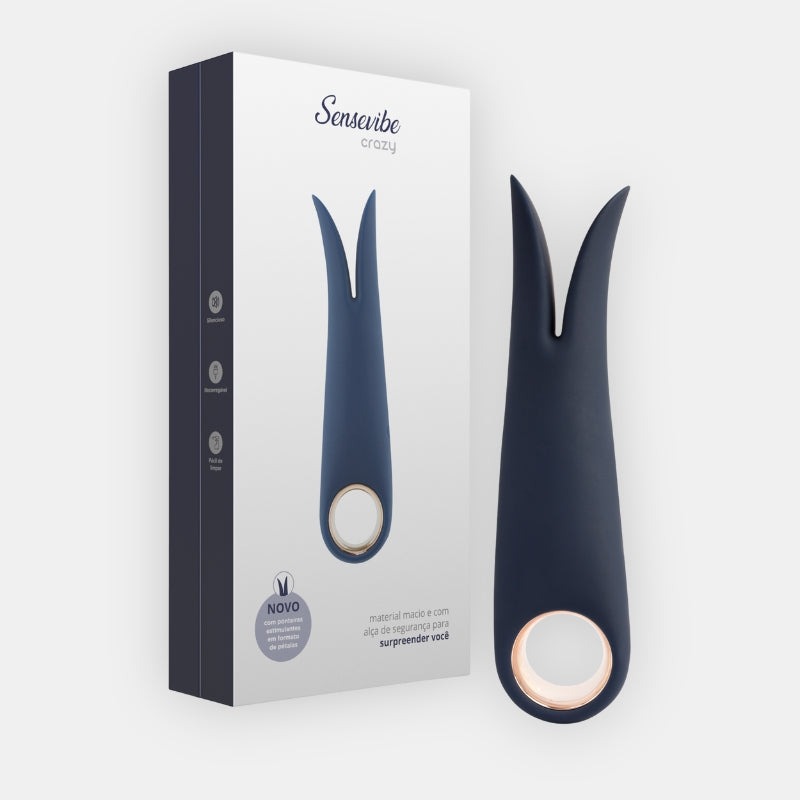 Vibrador e Estimulador Recarregável Sensevibe Crazy